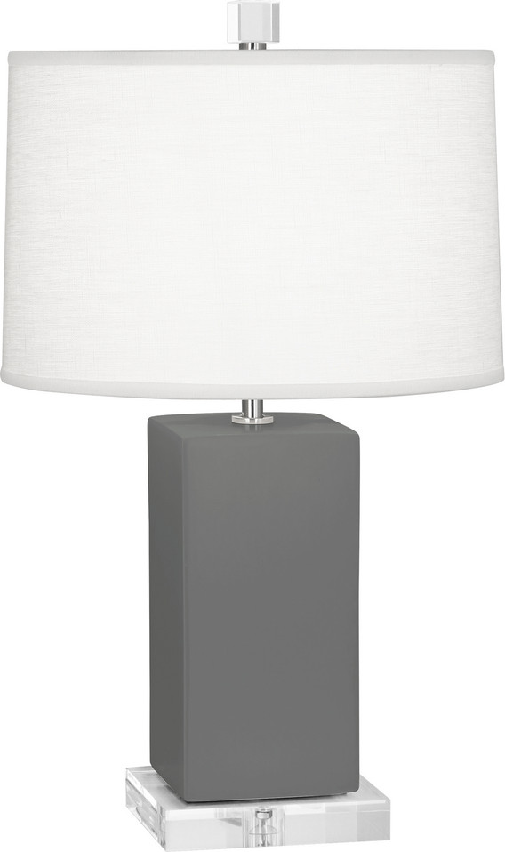 Robert Abbey - MCR90 - One Light Accent Lamp - Small Harvey - Matte Ash Glazed Ceramic