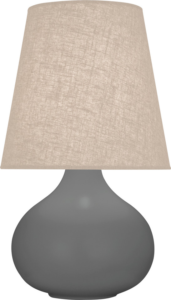 Robert Abbey - MCR91 - One Light Accent Lamp - Small June - Matte Ash Glazed Ceramic