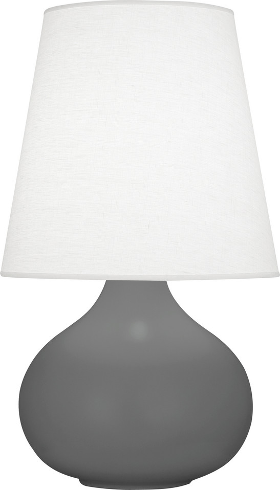 Robert Abbey - MCR93 - One Light Accent Lamp - Small June - Matte Ash Glazed Ceramic