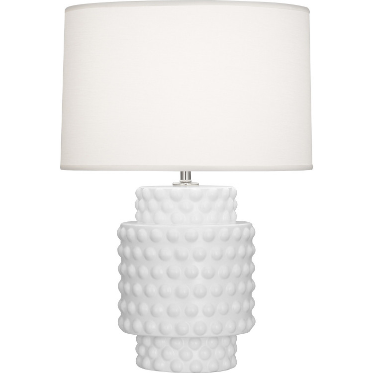 Robert Abbey - MDY09 - One Light Accent Lamp - Small Dolly - Matte Daisy Glazed Textured Ceramic