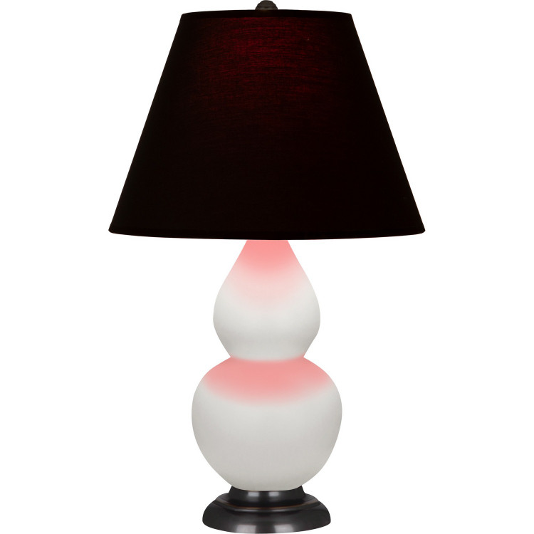Robert Abbey - MDY11K - One Light Accent Lamp - Small Double Gourd - Matte Daisy Glazed Ceramic w/Deep Patina Bronze