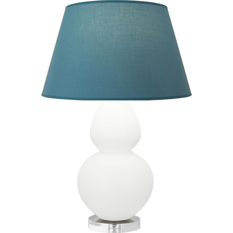 Robert Abbey - MDY23B - One Light Table Lamp - Double Gourd - Matte Daisy Glazed Ceramic w/Lucite