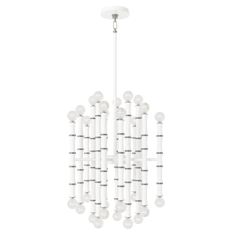 Robert Abbey - MDY49 - 30 Light Chandelier - Kane - Matte Daisy w/Polished Nickel
