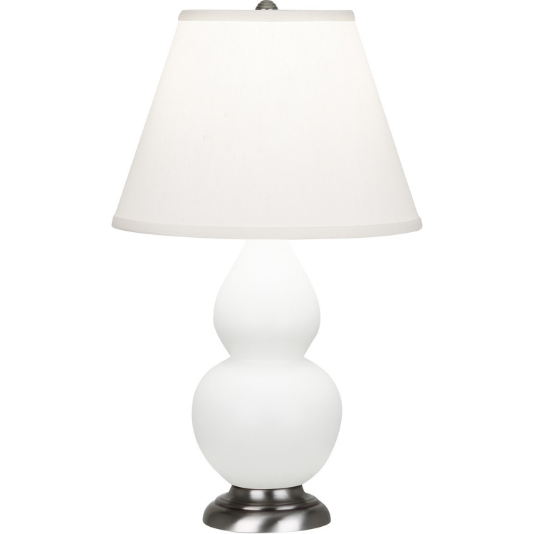 Robert Abbey - MDY52 - One Light Accent Lamp - Small Double Gourd - Matte Daisy Glazed Ceramic w/Antique Silver