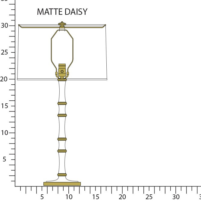 Robert Abbey - MDY71X - One Light Table Lamp - Kane - Matte Daisy w/Modern Brass