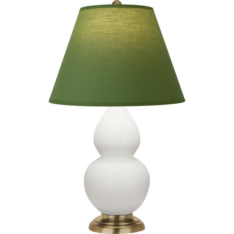 Robert Abbey - MLY50G - One Light Accent Lamp - Small Double Gourd - Matte Lily Glazed Ceramic w/Antique Natural Brass