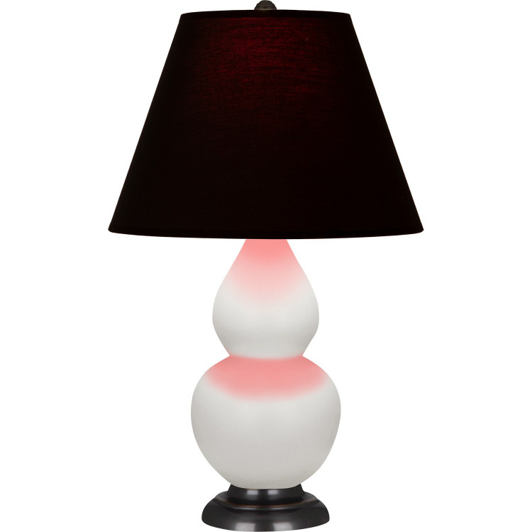 Robert Abbey - MLY51K - One Light Accent Lamp - Small Double Gourd - Matte Lily Glazed Ceramic w/Deep Patina Bronze