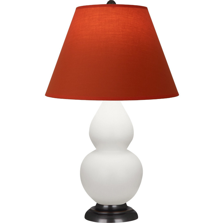 Robert Abbey - MLY51T - One Light Accent Lamp - Small Double Gourd - Matte Lily Glazed Ceramic w/Deep Patina Bronze
