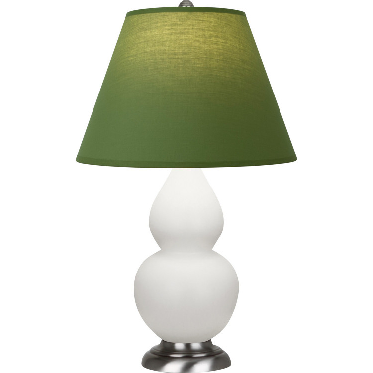 Robert Abbey - MLY52G - One Light Accent Lamp - Small Double Gourd - Matte Lily Glazed Ceramic w/Antique Silver