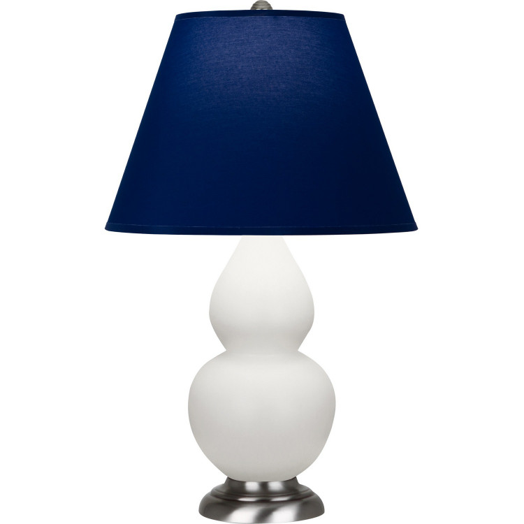 Robert Abbey - MLY52N - One Light Accent Lamp - Small Double Gourd - Matte Lily Glazed Ceramic w/Antique Silver