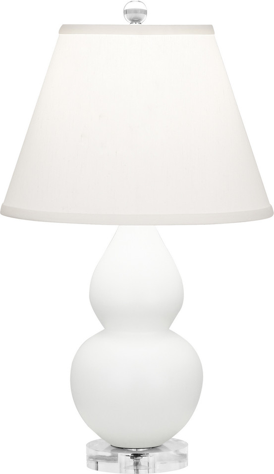 Robert Abbey - MLY53 - One Light Accent Lamp - Small Double Gourd - Matte Lily Glazed Ceramic w/Lucite