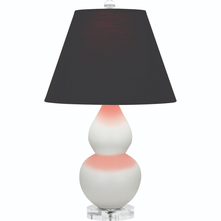 Robert Abbey - MLY53K - One Light Accent Lamp - Small Double Gourd - Matte Lily Glazed Ceramic w/Lucite