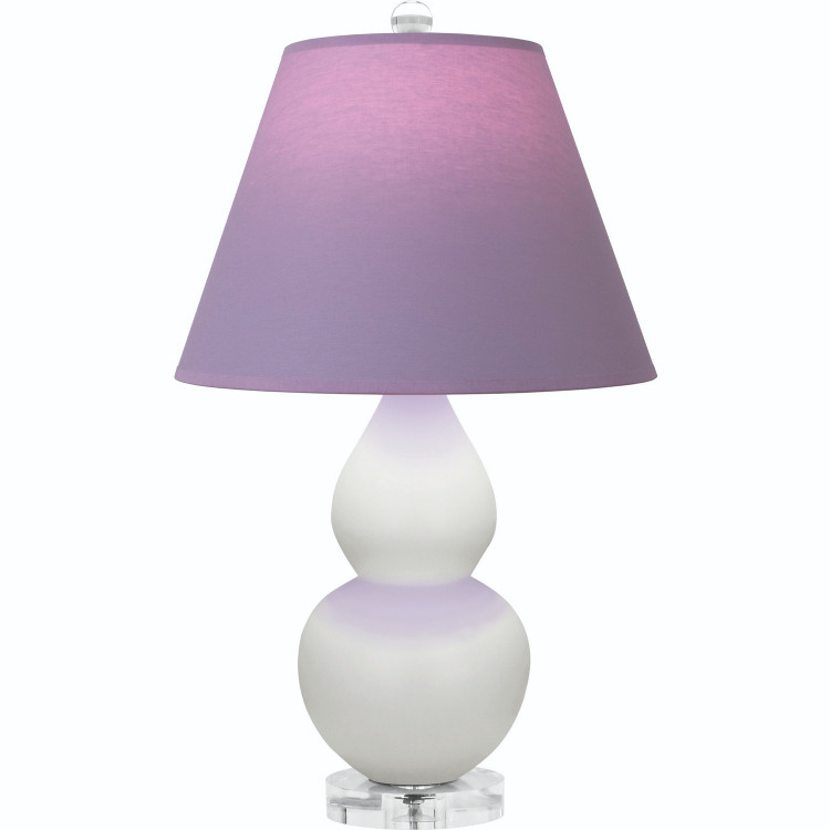 Robert Abbey - MLY53L - One Light Accent Lamp - Small Double Gourd - Matte Lily Glazed Ceramic w/Lucite