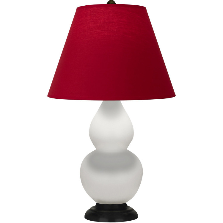 Robert Abbey - MLY57R - One Light Table Lamp - Double Gourd - Matte Lily Glazed Ceramic w/Deep Patina Bronze