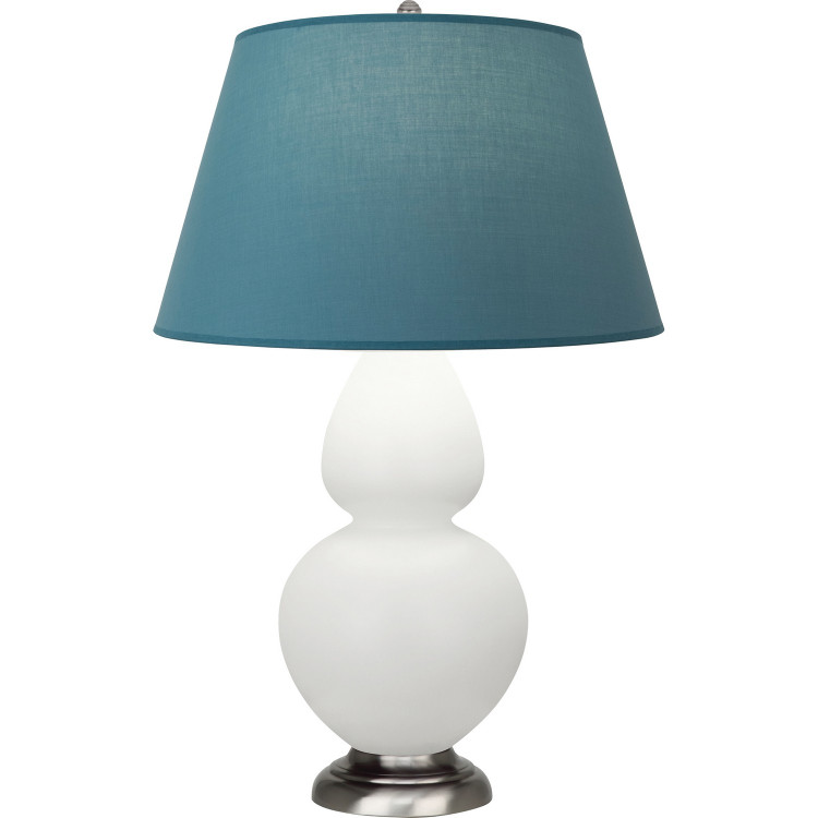 Robert Abbey - MLY59B - One Light Table Lamp - Double Gourd - Matte Lily Glazed Ceramic w/Antique Silver