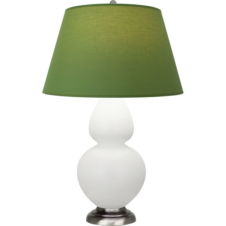 Robert Abbey - MLY59G - One Light Table Lamp - Double Gourd - Matte Lily Glazed Ceramic w/Antique Silver