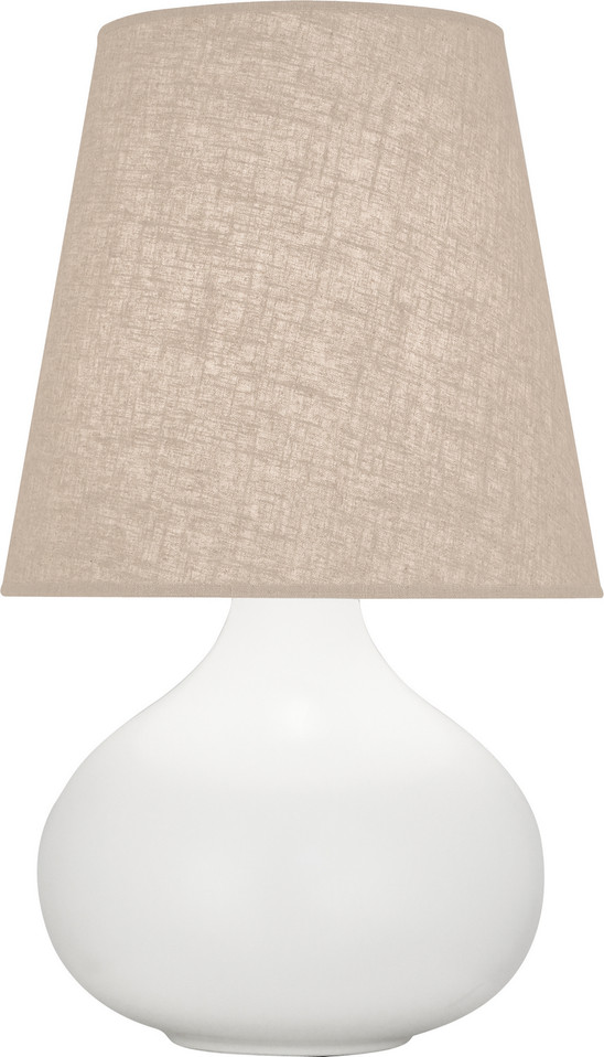 Robert Abbey - MLY91 - One Light Accent Lamp - Small June - Matte Lily Glazed Ceramic