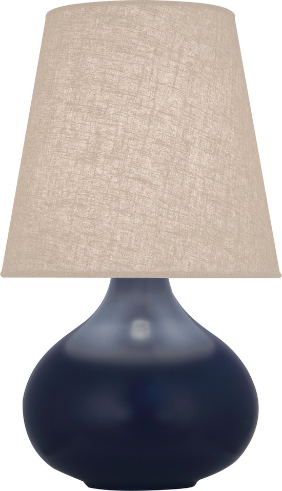 Robert Abbey - MMB91 - One Light Accent Lamp - Small June - Matte Midnight Blue Glazed Ceramic
