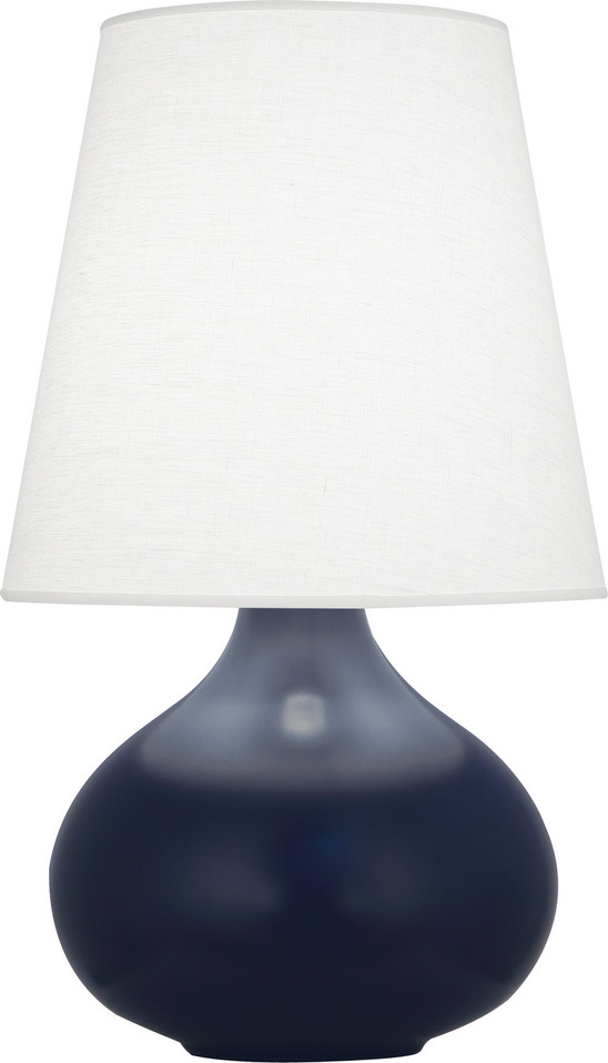 Robert Abbey - MMB93 - One Light Accent Lamp - Small June - Matte Midnight Blue Glazed Ceramic
