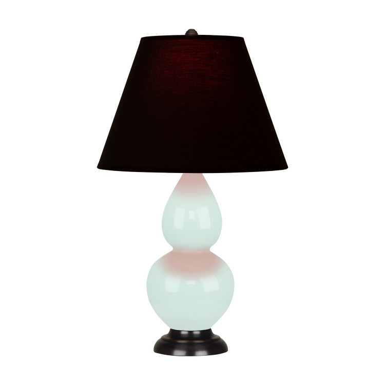 Robert Abbey - MN11K - One Light Accent Lamp - Small Double Gourd - Mint Glazed Ceramic w/Deep Patina Bronze
