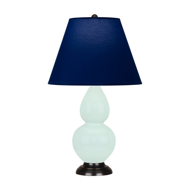 Robert Abbey - MN11N - One Light Accent Lamp - Small Double Gourd - Mint Glazed Ceramic w/Deep Patina Bronze