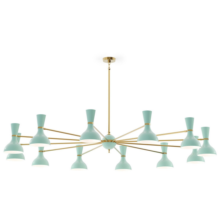 Robert Abbey - MN12MN - 12 Light Chandelier - Clare - Modern Brass w/Mint Painted