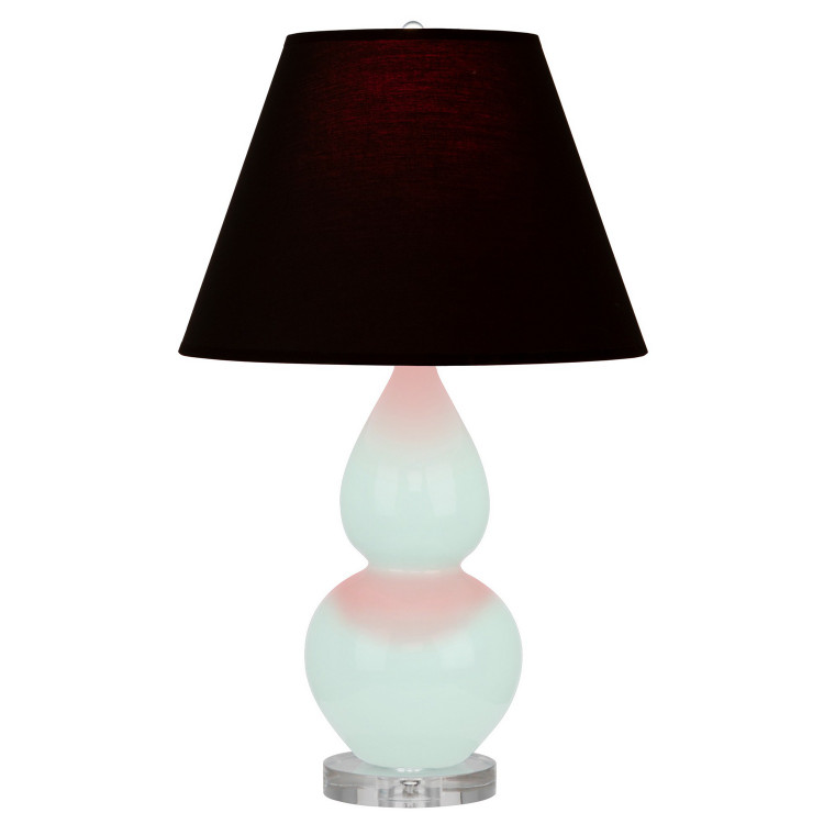 Robert Abbey - MN13K - One Light Accent Lamp - Small Double Gourd - Mint Glazed Ceramic w/Lucite