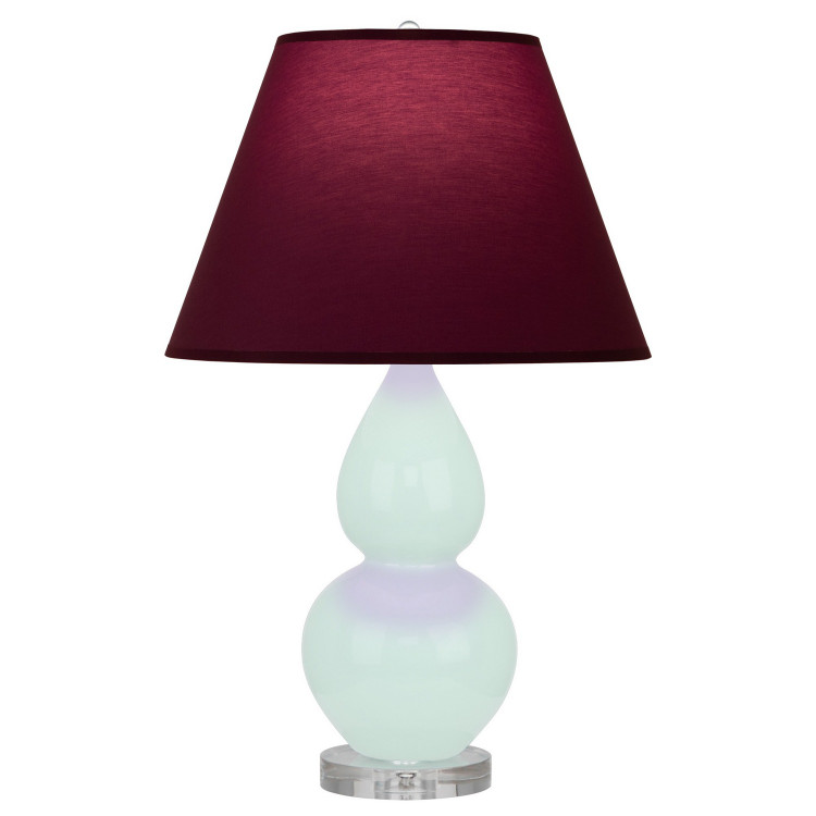 Robert Abbey - MN13P - One Light Accent Lamp - Small Double Gourd - Mint Glazed Ceramic w/Lucite