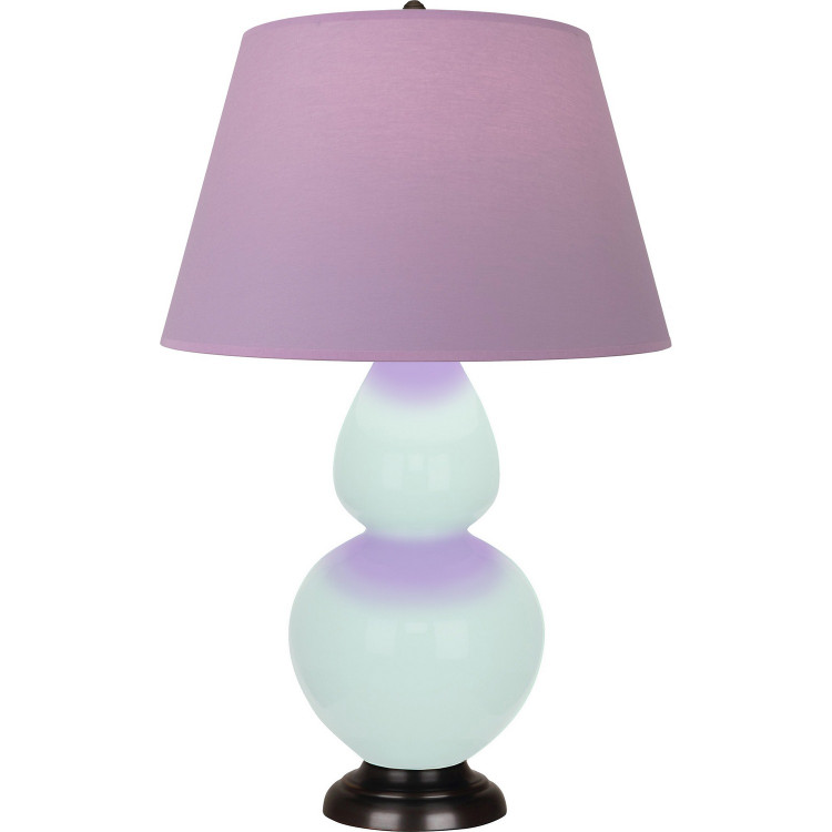 Robert Abbey - MN21L - One Light Table Lamp - Double Gourd - Mint Glazed Ceramic w/Deep Patina Bronze
