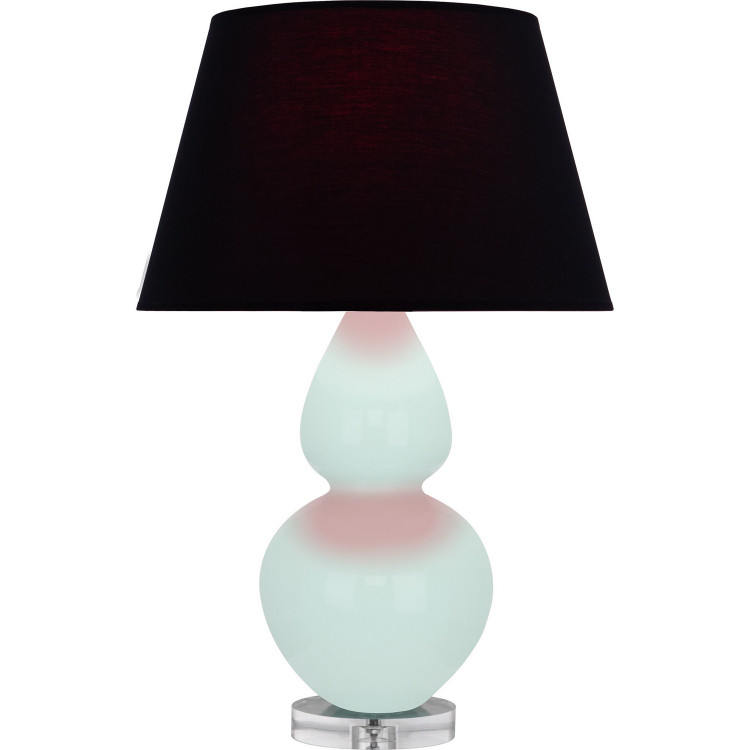 Robert Abbey - MN23K - One Light Table Lamp - Double Gourd - Mint Glazed Ceramic w/Lucite
