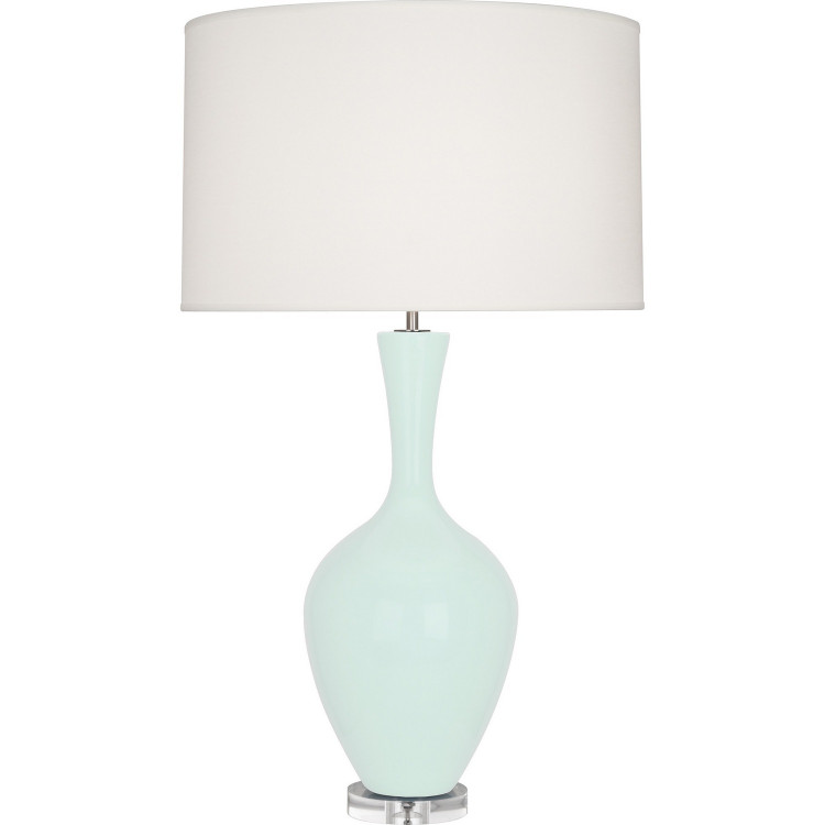 Robert Abbey - MN980 - One Light Table Lamp - Audrey - Mint Glazed Ceramic