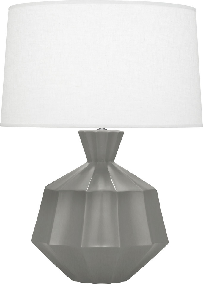 Robert Abbey - MST17 - One Light Table Lamp - Orion - Matte Smokey Taupe Glazed Ceramic