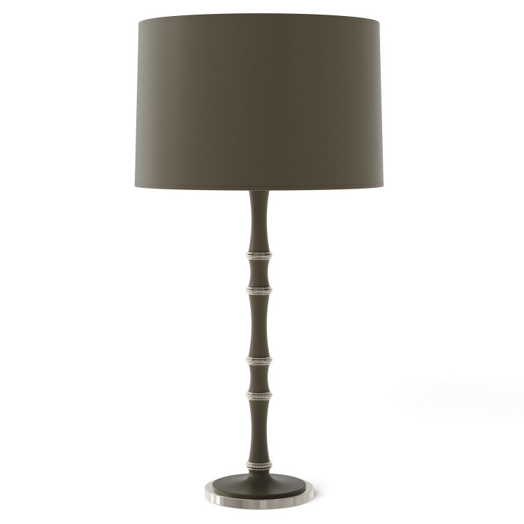 Robert Abbey - MST72X - One Light Table Lamp - Kane - Matte Smokey Taupe w/Polished Nickel