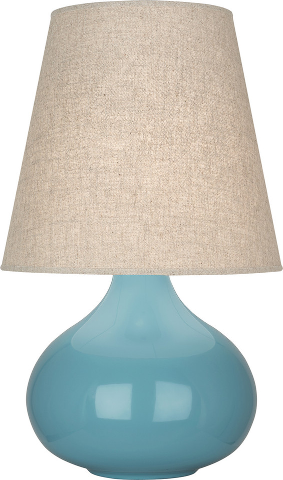 Robert Abbey - OB91 - One Light Accent Lamp - Small June - Steel Blue Glazed Ceramic