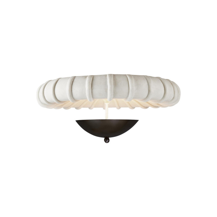 Arteriors - DFC19 - Three Light Flush Mount - Camella - Ivory