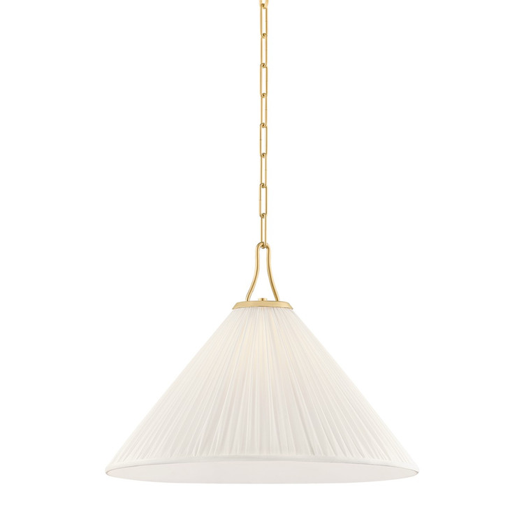 Mitzi - H1076701L-AGB - One Light Pendant - Merida - Aged Brass