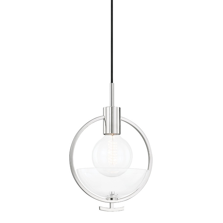 Mitzi - H387701-PN - One Light Pendant - Ringo - Polished Nickel