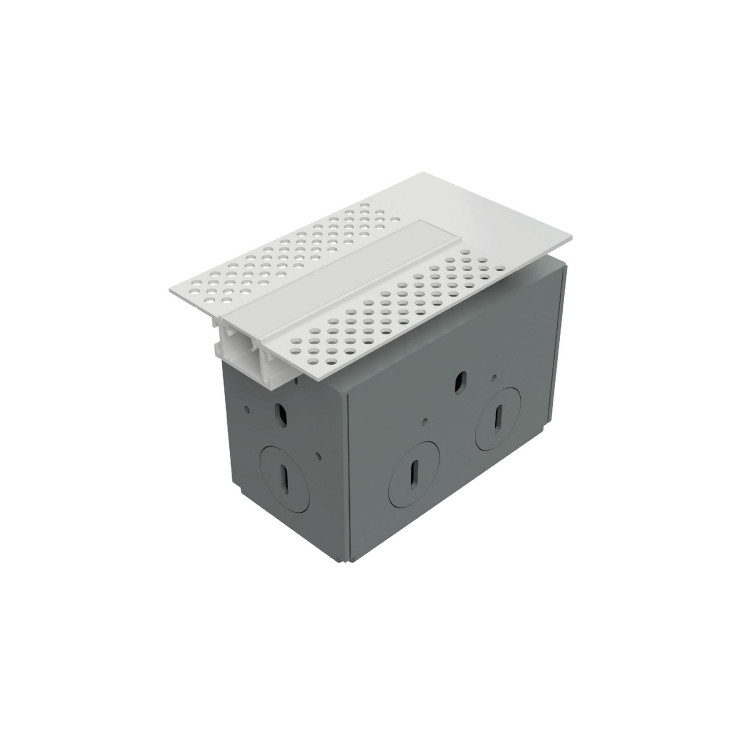 W.A.C. Lighting - LED-T-RBOX4-WT - Recessed Mounted Mud-In Channel Wiring Box - Invisiled - White