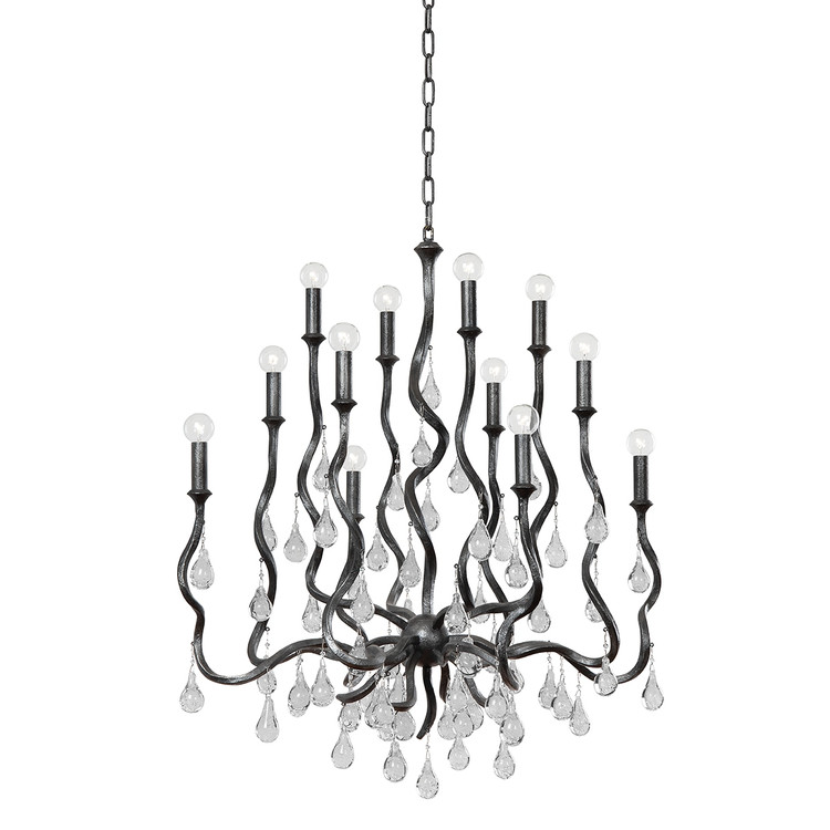 Corbett Lighting - 414-34-BSL - 12 Light Chandelier - Aveline - Black