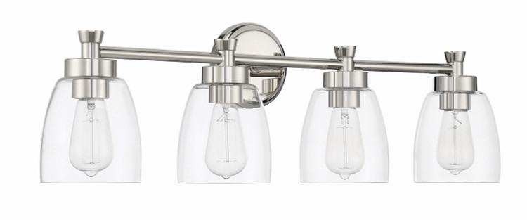 Craftmade - 12730PLN4 - Four Light Vanity - Henning - Polished Nickel