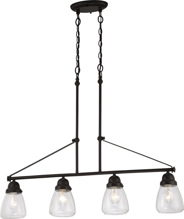 Nuvo Lighting - 60-5548 - Four Light Trestle - Laurel - Sudbury Bronze