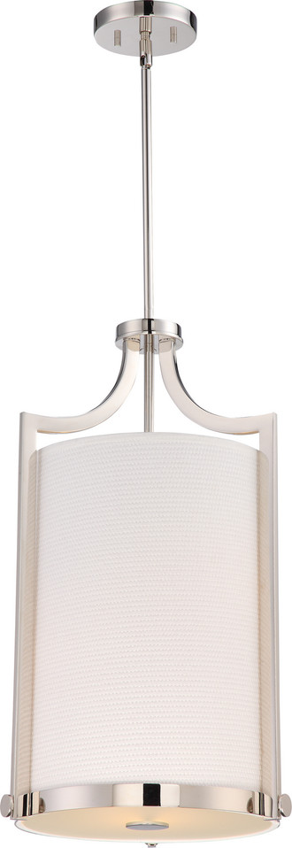 Nuvo Lighting - 60-5882 - Three Light Foyer Pendant - Meadow - Polished Nickel