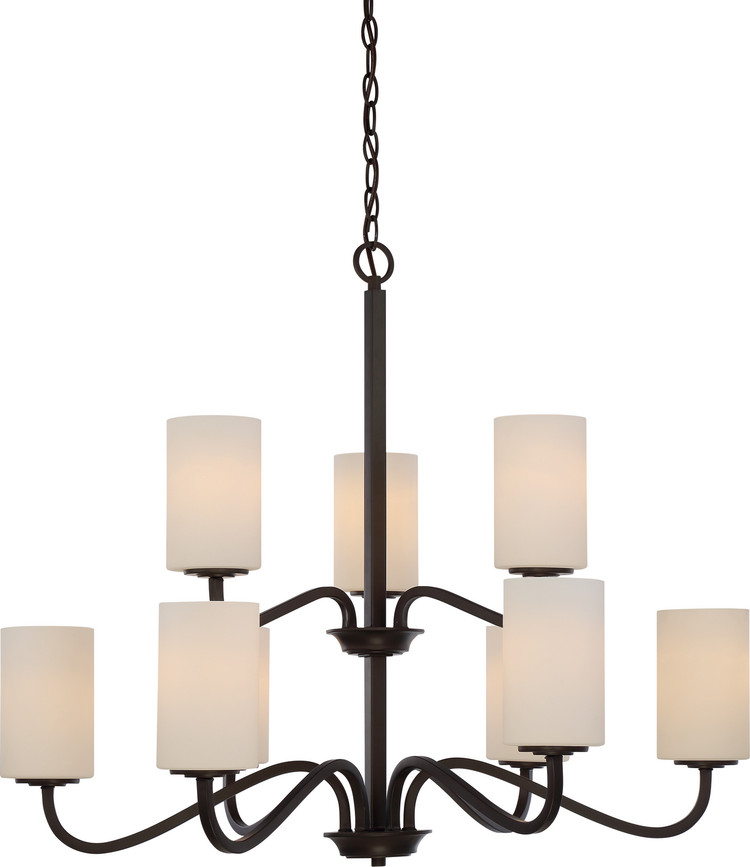 Nuvo Lighting - 60-5909 - Nine Light Chandelier - Willow - Forest Bronze
