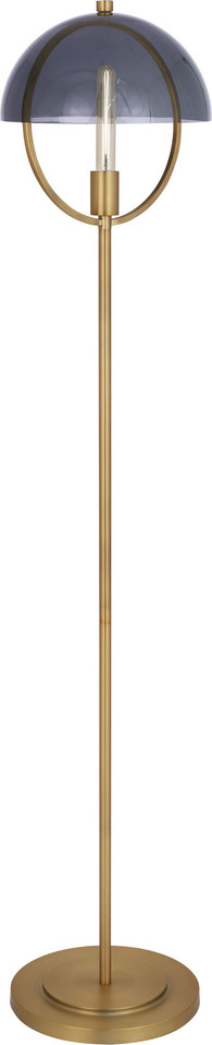 Robert Abbey - 601 - One Light Floor Lamp - Mavisten Edition Copernica - Lacquered Burnished Brass w/Smoked