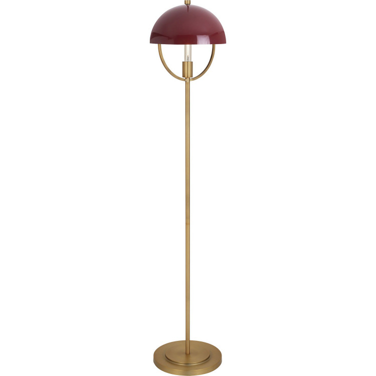 Robert Abbey - 601OX - One Light Floor Lamp - Mavisten Edition Copernica - Lacquered Burnished Brass w/Smoked