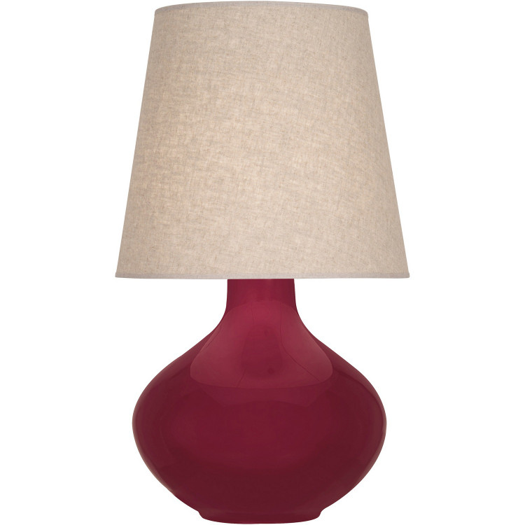 Robert Abbey - SM991 - One Light Table Lamp - June - Sugar Plum Glazed Ceramic