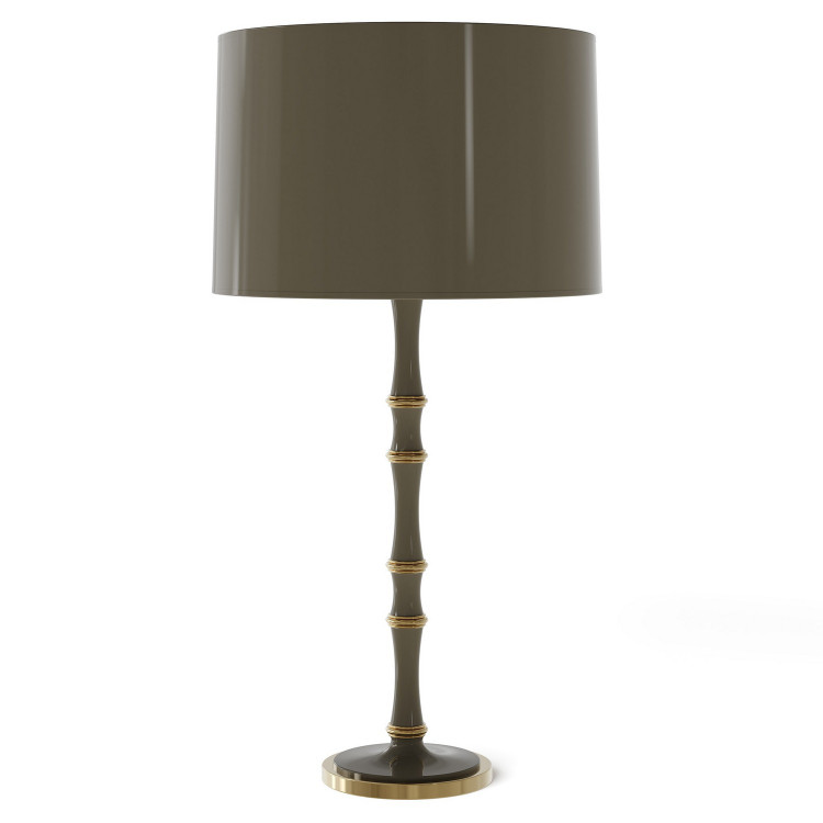 Robert Abbey - ST71X - One Light Table Lamp - Kane - Smokey Taupe w/Modern Brass