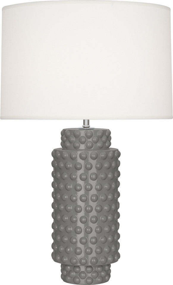 Robert Abbey - ST800 - One Light Table Lamp - Dolly - Smokey Taupe Glazed Textured Ceramic