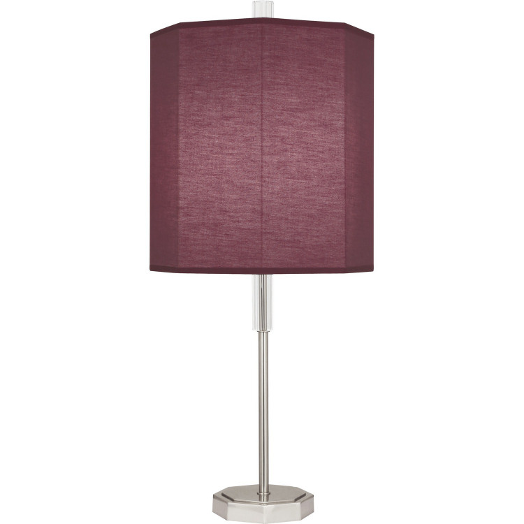 Robert Abbey - VW05 - One Light Table Lamp - Kate - Polished Nickel w/ Clear Crystal
