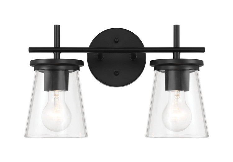 Craftmade - 60402-FB - Two Light Vanity - Connell - Flat Black